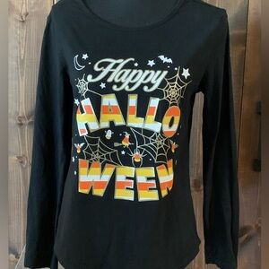 Celebrate Halloween T Shirt Candy Corn Print‎